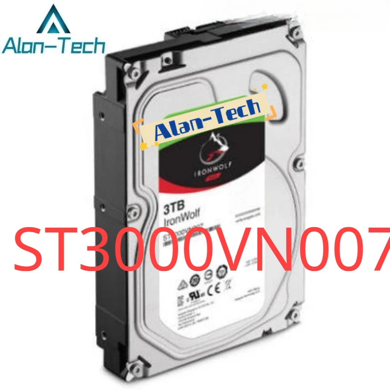 

For Sea-gate ST3000VN007 3TB New Original HDD Ironwolf 3.5" SATA 64MB 5900RPM For Internal Hard Disk For NAS Hard Drive Fast