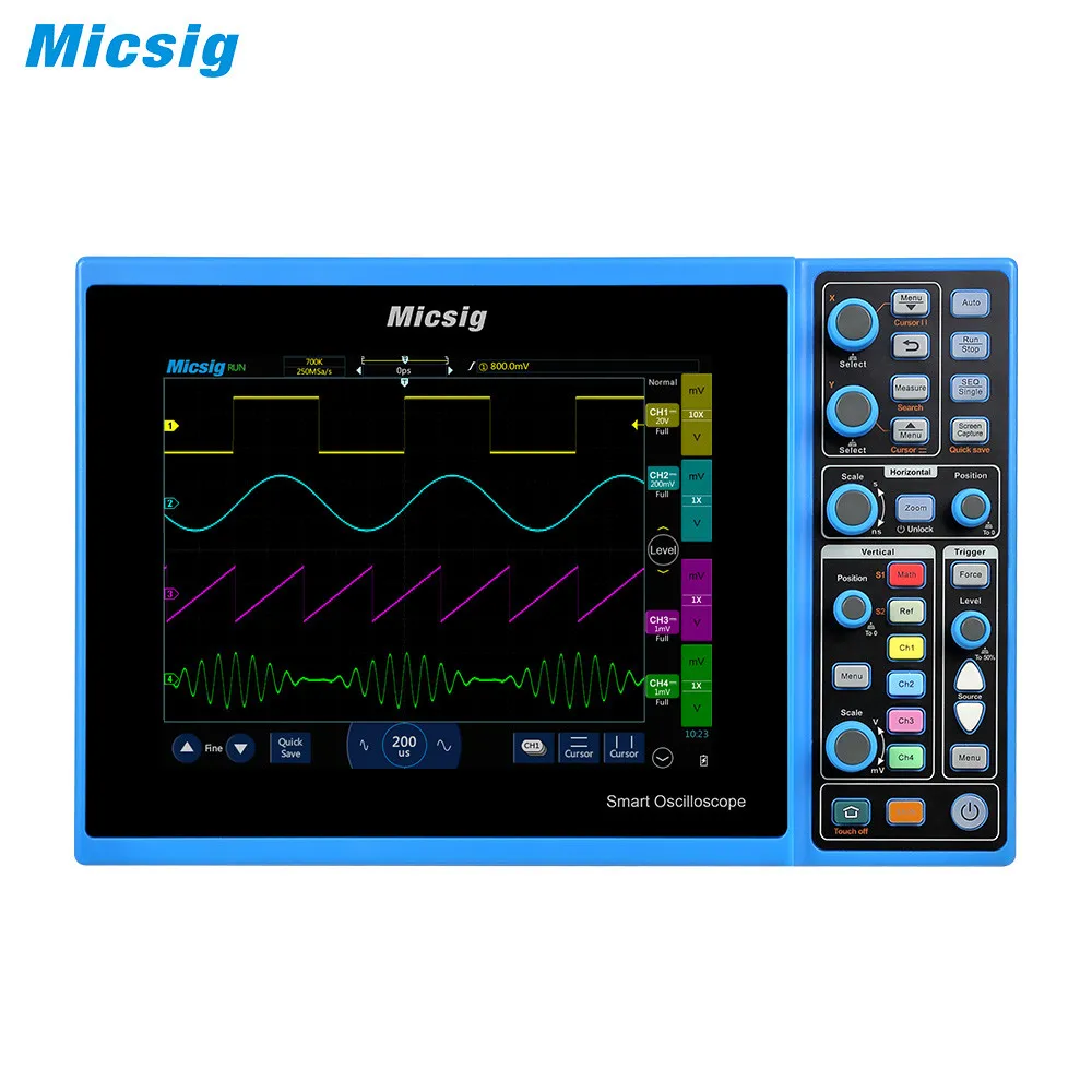 Micsig Smart Portable Digital автомобильный осциллограф Handheld 100mhz 2ch 4ch применимый к автомобильному инструмент для осмотра
Micsig Smart Portable Digital автомобильный осциллограф Handheld 100mhz 2ch 4ch применимый к автомобильному инструмент для осмотра