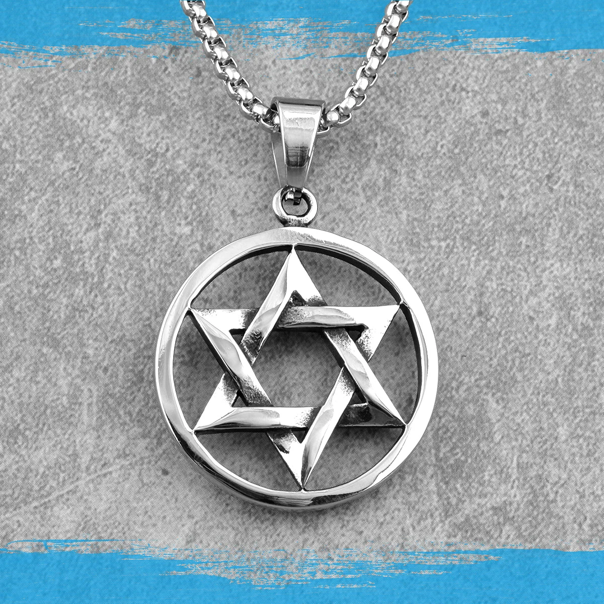Hexagram Star Islam мужские ожерелья подвески из нержавеющей стали простые цепочки для