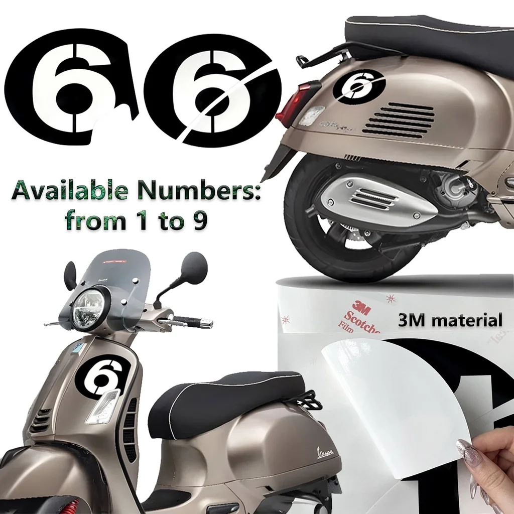 3M Motorcycle Stickers NO.6 Decals for Vespa Sei 6 Giorni GT GTS GTL GTV 125 300 Super GTS300ie
3M Motorcycle Stickers NO.6 Decals for Vespa Sei 6 Giorni GT GTS GTL GTV 125 300 Super GTS300ie