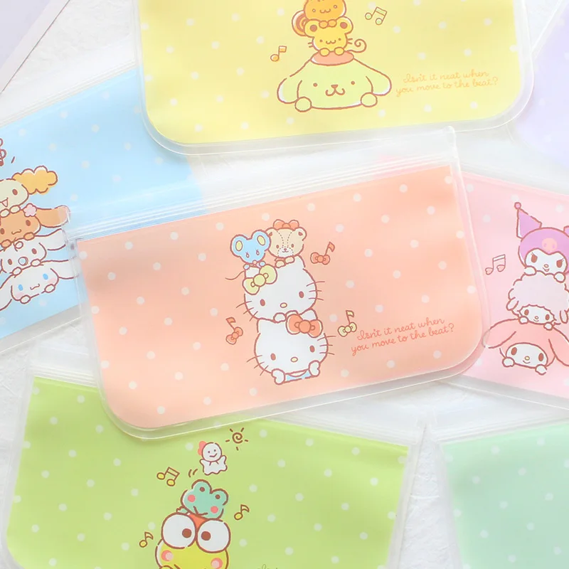 Kawaii Sanrio Storage Bag Hello Kittys Mymelody Kuromi Cinnamoroll Cute Stationery Bag Waterproof Transparent Sundries Bag
Kawaii Sanrio Storage Bag Hello Kittys Mymelody Kuromi Cinnamoroll Cute Stationery Bag Waterproof Transparent Sundries Bag