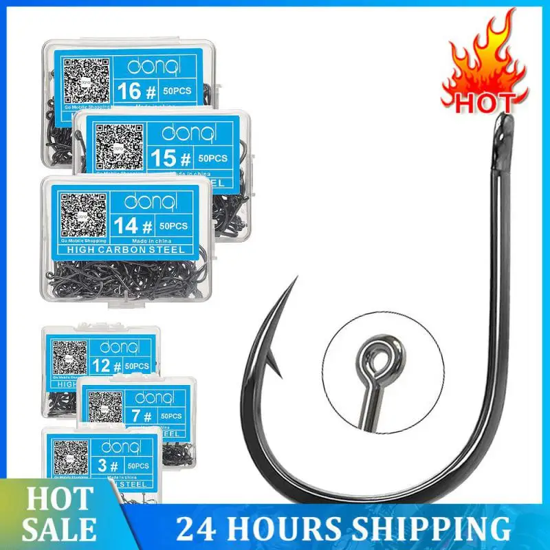 50 шт., рыболовные крючки из углеродистой стали
50 шт., рыболовные крючки из углеродистой стали