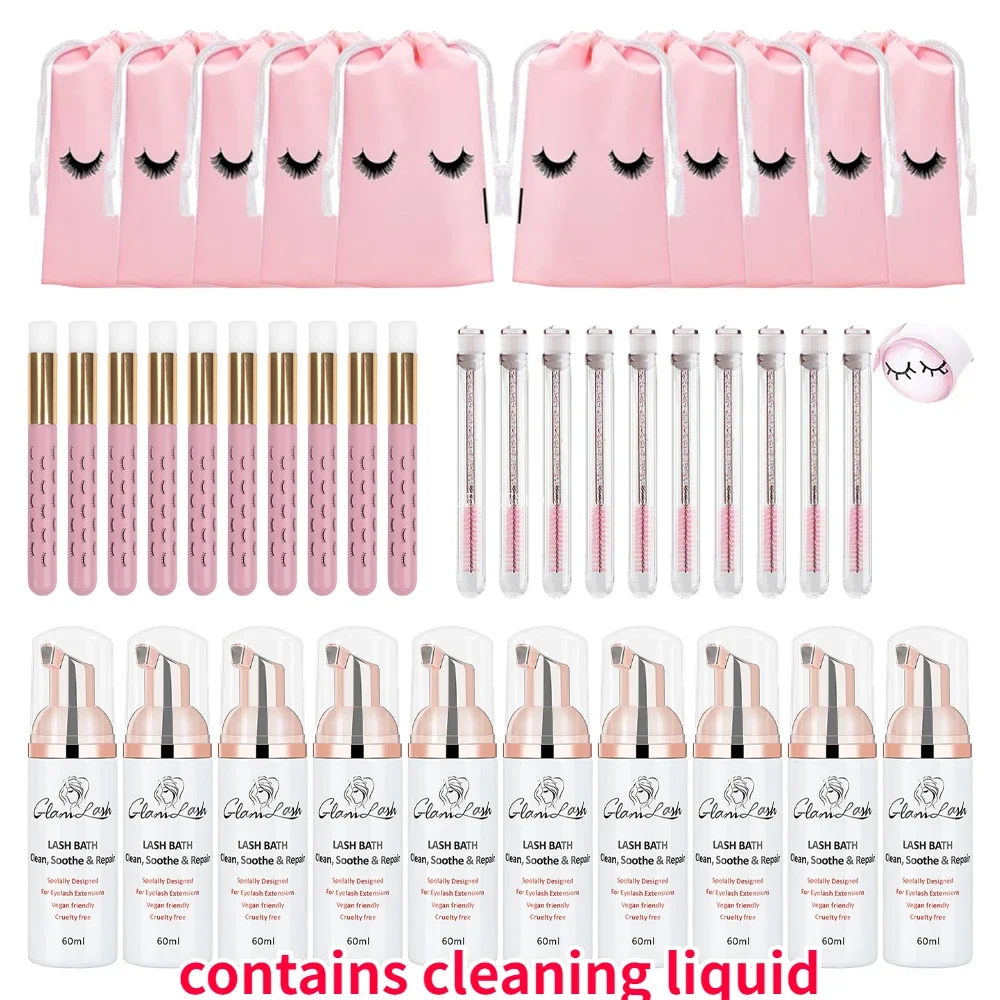 40Pcs/20Pcs Eyelash Extension Remover Tool 60ML Foam Mousse Eyelash Brush with Tube Women's Cleaning Stick Pink EVA Storage Bag
40Pcs/20Pcs Eyelash Extension Remover Tool 60ML Foam Mousse Eyelash Brush with Tube Women's Cleaning Stick Pink EVA Storage Bag