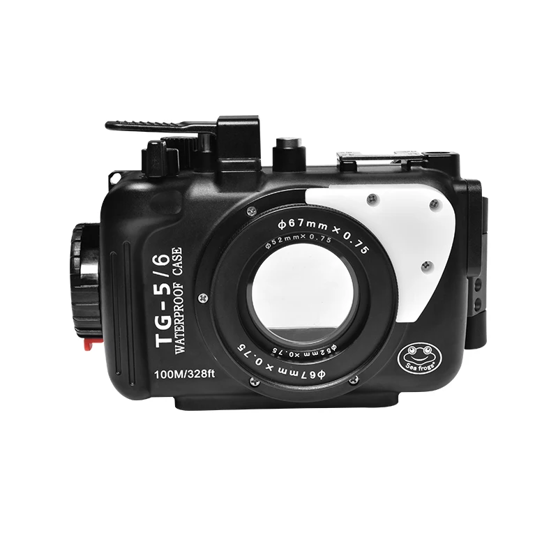 Seafrogs Colorful 100m/328ft Aluminum Camera Accessories Professional Waterproof Case For Olympus TG5 / TG6 Video Shooting
Seafrogs Colorful 100m/328ft Aluminum Camera Accessories Professional Waterproof Case For Olympus TG5 / TG6 Video Shooting