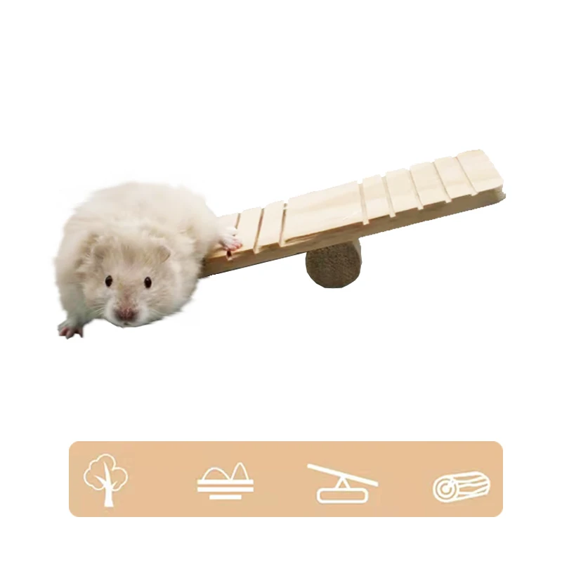 Nature Wood Small Pet Hamster Toy Hamsters Rat Anti-Slip Seesaw Platform Exercise Interactive Toys Small Animal Cage Accessories
Nature Wood Small Pet Hamster Toy Hamsters Rat Anti-Slip Seesaw Platform Exercise Interactive Toys Small Animal Cage Accessories
