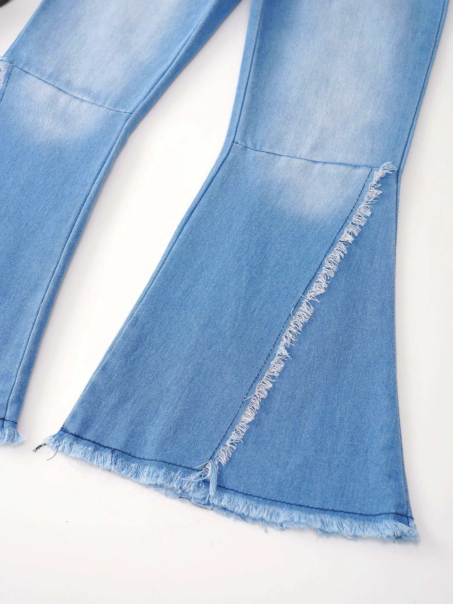 أطفال طفل الفتيات مضيئة السراويل تقاطعات ممزق جرس أسفل هيم الدنيم واسعة الساق السراويل الأطفال طفل لطيف الجينز السراويل الملابس أطفال طفل الفتيات مضيئة السراويل تقاطعات ممزق جرس أسفل هيم الدنيم واسعة الساق السراويل الأطفال طفل لطيف الجينز السراويل الملابس