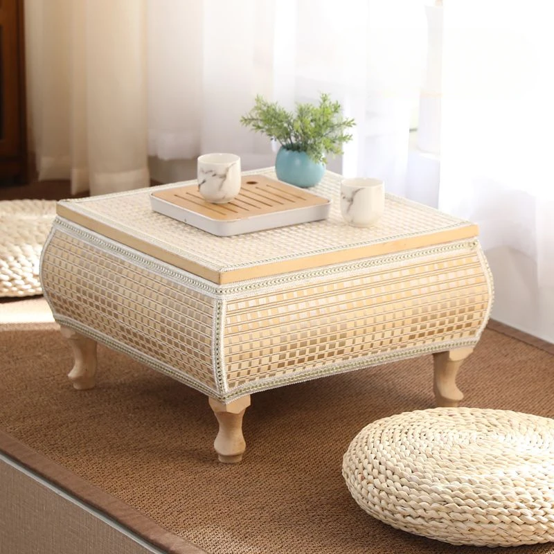 Minimalist Bamboo Woven Coffee Table with Storage Shelf Homely Storage Coffee Table for Guesthouse and Home Use
Minimalist Bamboo Woven Coffee Table with Storage Shelf Homely Storage Coffee Table for Guesthouse and Home Use