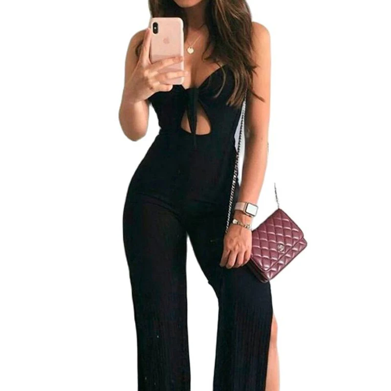 Women's Sexy Sleeveless Spaghetti Strap Bodycon Romper Lace Up Bust Fit Clothes Overalls 
Women's Sexy Sleeveless Spaghetti Strap Bodycon Romper Lace Up Bust Fit Clothes Overalls
