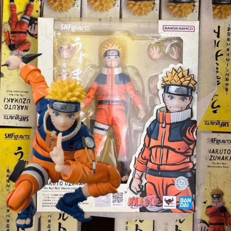 

Bandai Uzumaki Naruto S.H Figuarts Articulated Action Model Boxed Figure Version In Stock Collect Ornament Christmas Toys Gift
