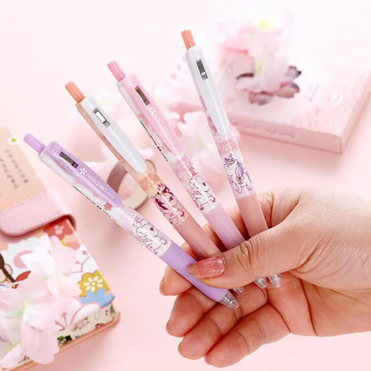 36 pcs/lot Kawaii Sakura Unicorn Gel Pen Cute 0.5mm Black Ink Signature Pens Office School writing Supplies Gift
36 pcs/lot Kawaii Sakura Unicorn Gel Pen Cute 0.5mm Black Ink Signature Pens Office School writing Supplies Gift