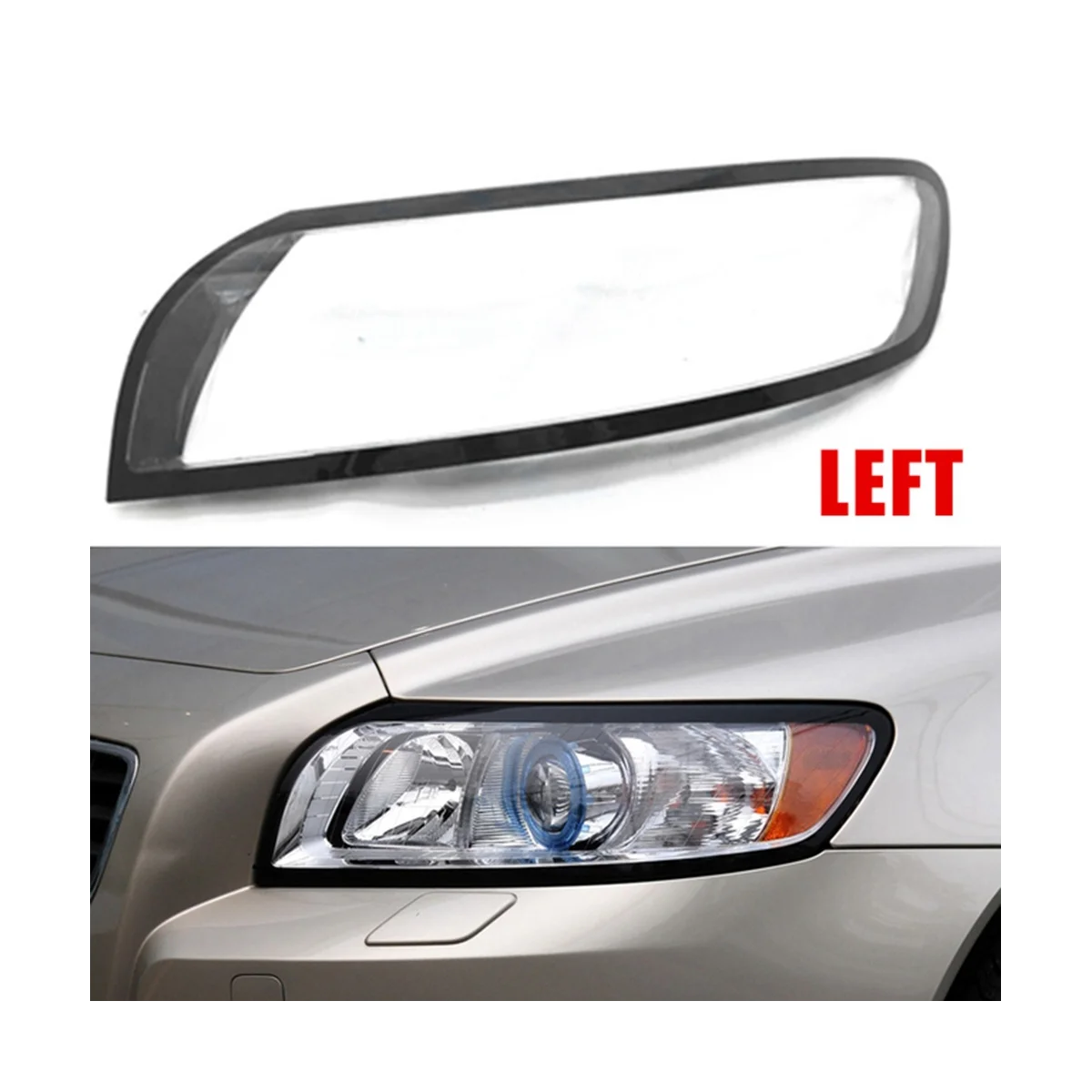 For Volvo S40 S40L 07-12 Transparent Lampshade head light lamp Cover Glasses Lamp Shade Headlight Shell Cover Lens Left
For Volvo S40 S40L 07-12 Transparent Lampshade head light lamp Cover Glasses Lamp Shade Headlight Shell Cover Lens Left