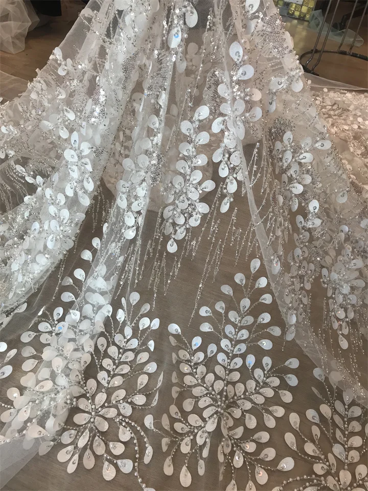 High Quality Luxury French Tulle SYJ-1302847 beads Lace Fabric African Sequins Lace Fabric For Nigeria Wedding Dress Party
High Quality Luxury French Tulle SYJ-1302847 beads Lace Fabric African Sequins Lace Fabric For Nigeria Wedding Dress Party