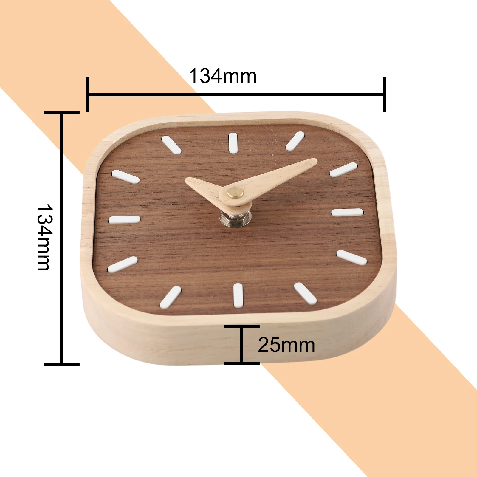 Silent Bedside Clock Black Walnut Small Table Clock Suitable for Living Room Bedroom Study Room (Battery Not )
Silent Bedside Clock Black Walnut Small Table Clock Suitable for Living Room Bedroom Study Room (Battery Not )