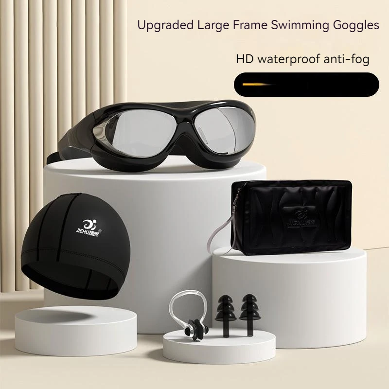 -1.5 To -9.0 Myopia HD Waterproof Swimming Goggles Cap Hat Earplugs Nose Clip Bag 4 Pcs/Set Anti-fog UV Silicone Diving Glasses
-1.5 To -9.0 Myopia HD Waterproof Swimming Goggles Cap Hat Earplugs Nose Clip Bag 4 Pcs/Set Anti-fog UV Silicone Diving Glasses