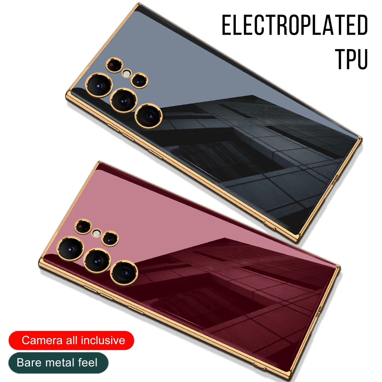 High-quality New Design Silver Electroplating Shockproof Case for Samsung S23Ultra
High-quality New Design Silver Electroplating Shockproof Case for Samsung S23Ultra