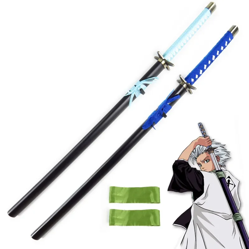 

100cm Cosplay Anime Bleach weapon Hitsugaya Toushirou Katana wooden Sword Japan samurai sword Costume party stage show props