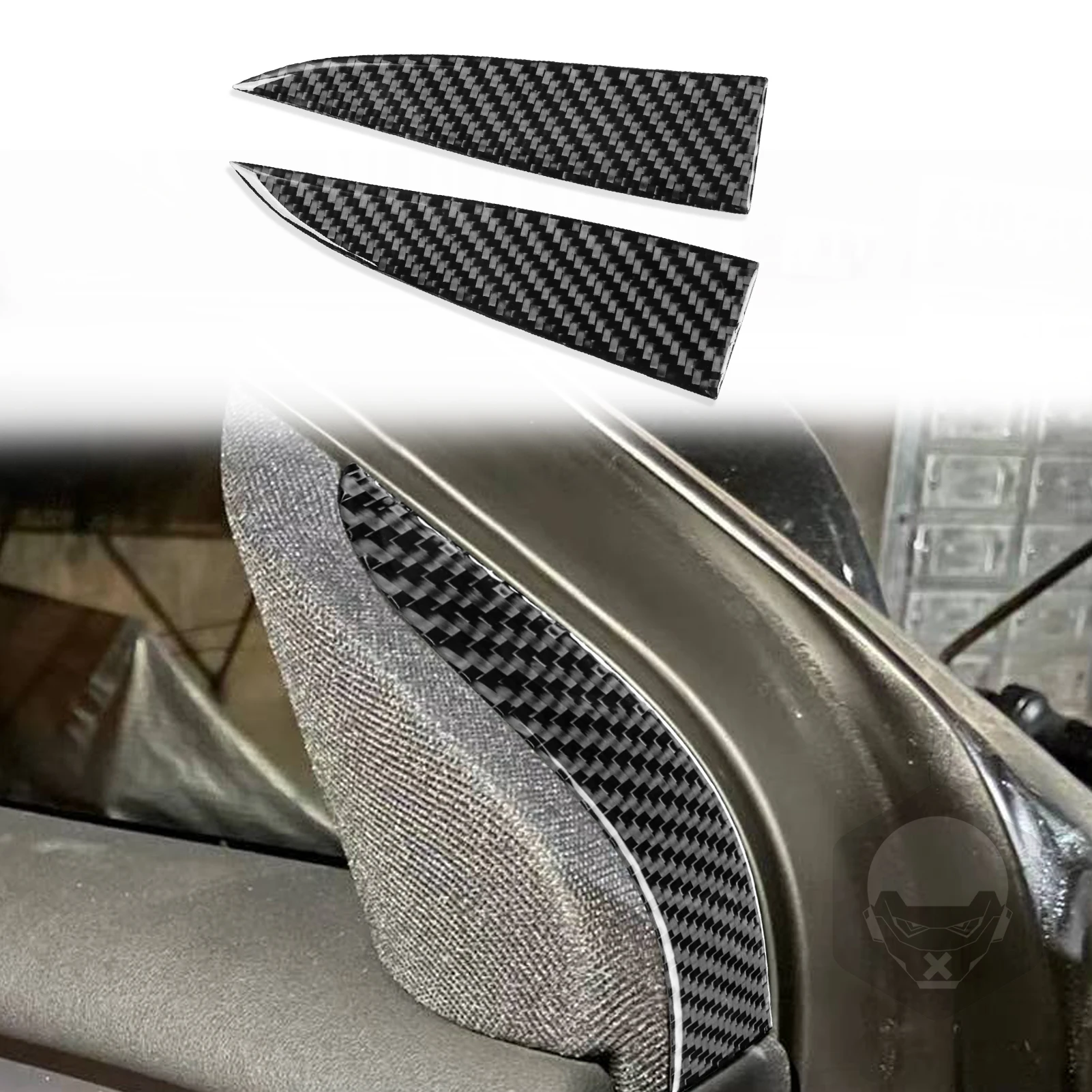 

Для Tesla Model Y 2020-2023 Model 3 17-22 Refit углеродное волокно для салона автомобиля главный звуковой сигнал водителя аксессуары отделка наклейка