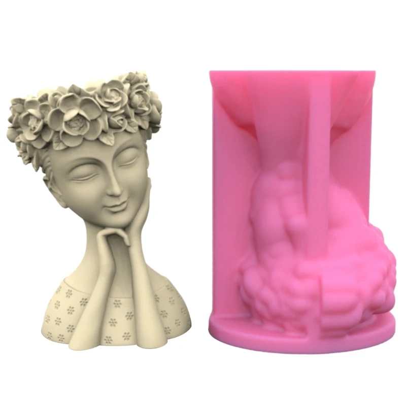 Planter Vase Mould Artistic Figure Cements Mold Silicone Material Suitable for DIY Hand-Making Succulent Plant Flowerpot F1CC
Planter Vase Mould Artistic Figure Cements Mold Silicone Material Suitable for DIY Hand-Making Succulent Plant Flowerpot F1CC