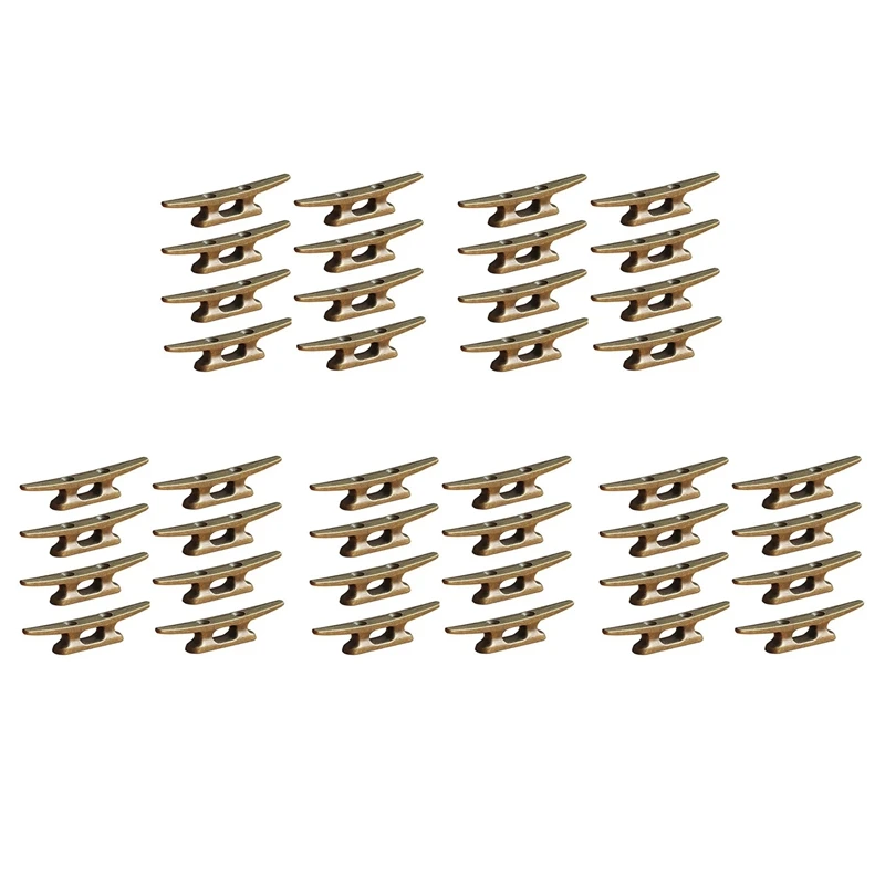 

Boat Dock Cleat 4 Inch For Mooring Boat Bronze Host Cast Iron Suitable For Nautical Beach Lake Maritime Decor,40Pcs