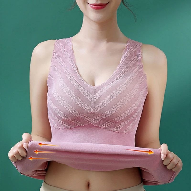 Autumn And Winter German Velvet Thermal Vest For Women With Breast Pads Large Size Seamless Thermal Underwear For Women
Autumn And Winter German Velvet Thermal Vest For Women With Breast Pads Large Size Seamless Thermal Underwear For Women