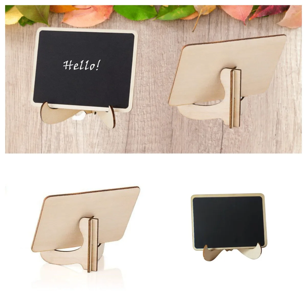 10Pcs/set Creative Mini Wooden Decorative Blackboard Wedding Party Chalkboard Sign Message Table Stand Multifunction Decoration
10Pcs/set Creative Mini Wooden Decorative Blackboard Wedding Party Chalkboard Sign Message Table Stand Multifunction Decoration