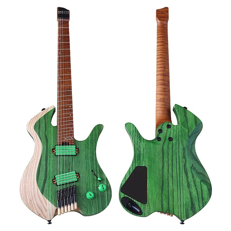 New Fanned Frets 6 String Headless Electric Guitar 30 Inch Solid Ashwood Body Mini Guitars Canada Flame Maple Neck Matte Finish
New Fanned Frets 6 String Headless Electric Guitar 30 Inch Solid Ashwood Body Mini Guitars Canada Flame Maple Neck Matte Finish