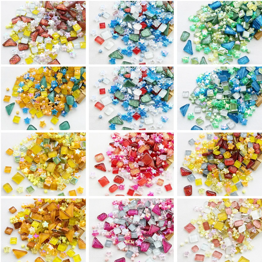 350pcs/set Mixed Color Glass Mosaic Crystal Colorful Mosaic Tile Cup Candlestick Photo Frame DIY Decoration Ornament Material
350pcs/set Mixed Color Glass Mosaic Crystal Colorful Mosaic Tile Cup Candlestick Photo Frame DIY Decoration Ornament Material