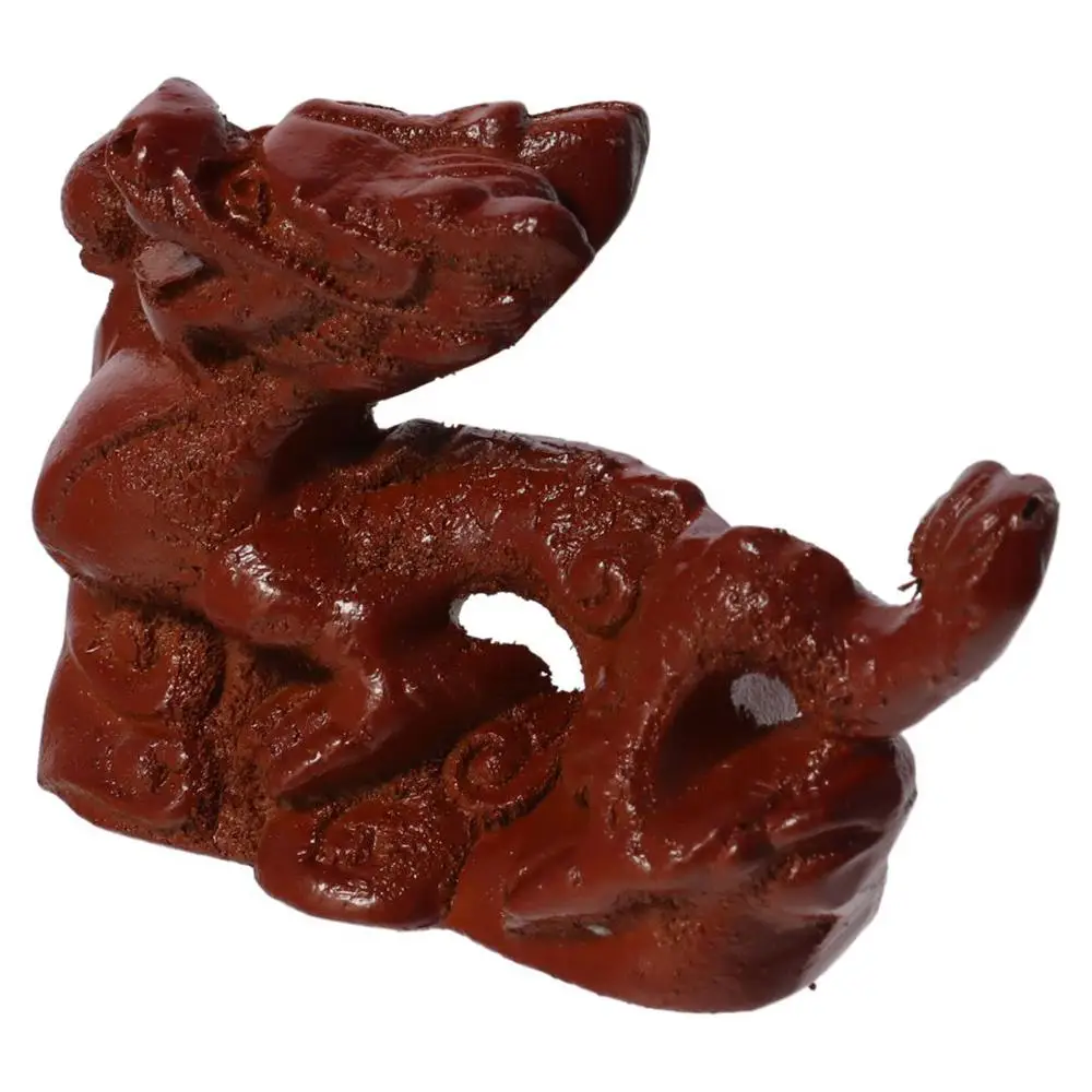 

Деревянная Китайская Статуя Дракона фэн-шуй, маленькая резная искусственная, 4 дюйма, прочный знак зодиака, дракон, подарок для офиса и дома