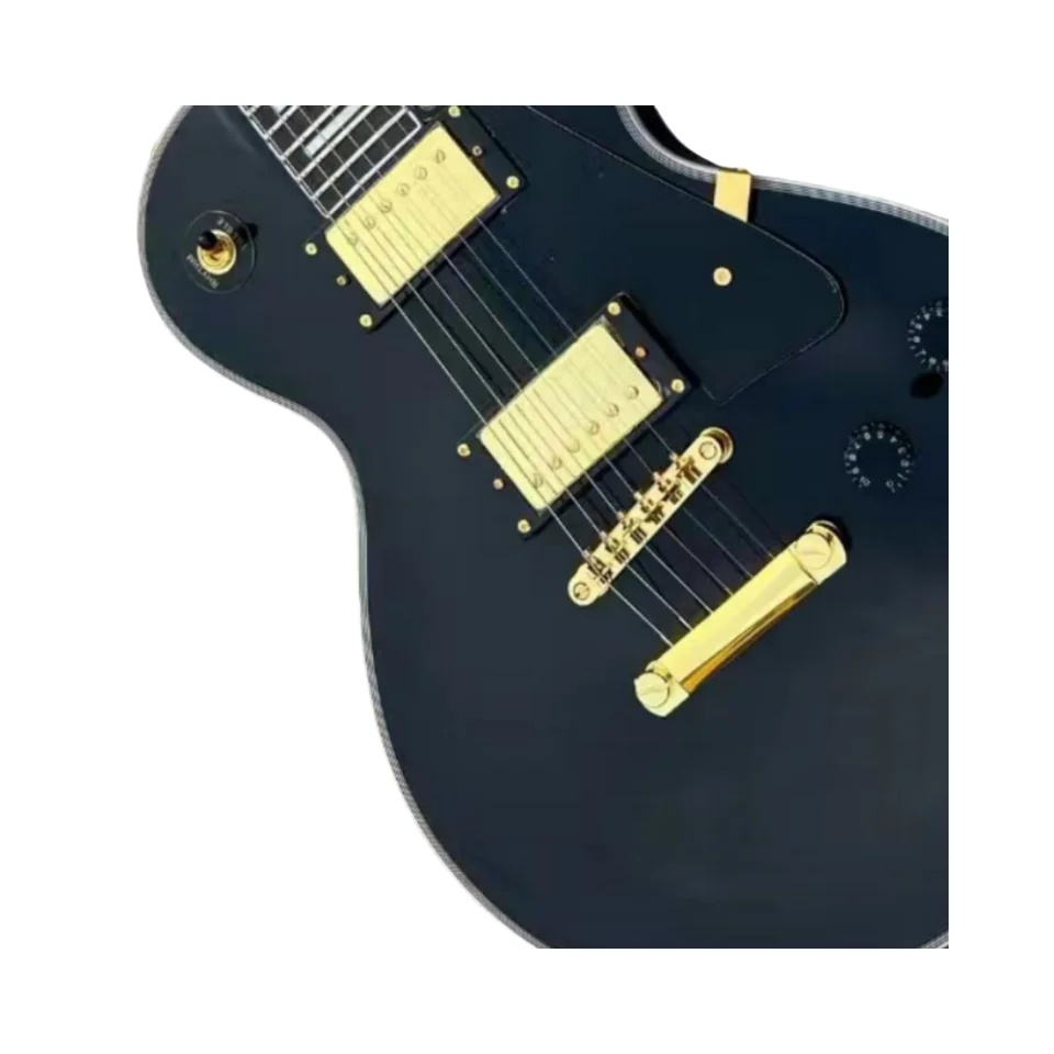 Customized electric guitar, black caston,gold accessories,in stock, lightning free shipping
Customized electric guitar, black caston,gold accessories,in stock, lightning free shipping