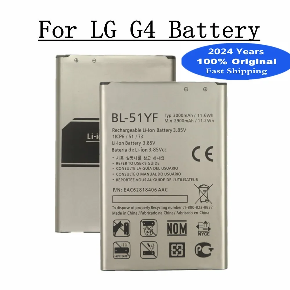 Аккумулятор BL 51YF BL51YH 2024 года для LG G4 H815 H811 H810 H818 H819 LS991 F500 G Stylo F500 F500S F500L F500K, батарея для телефона
Аккумулятор BL 51YF BL51YH 2024 года для LG G4 H815 H811 H810 H818 H819 LS991 F500 G Stylo F500 F500S F500L F500K, батарея для телефона