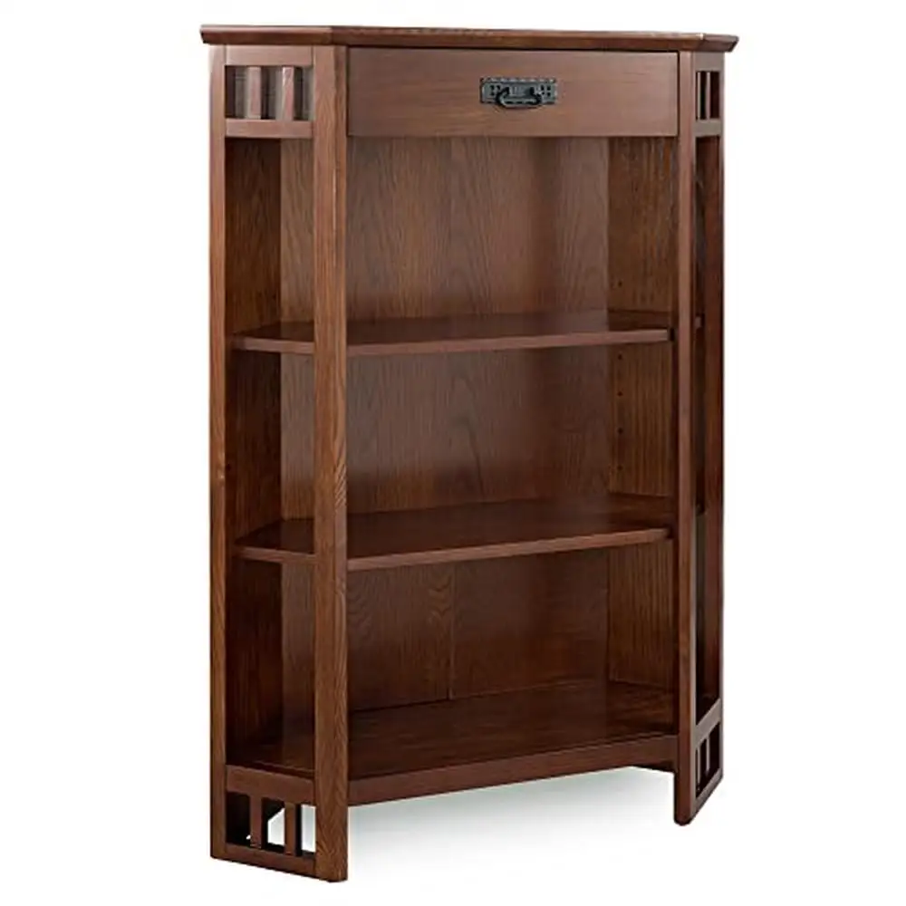 Solid Wood Corner Bookcase Drawer Storage Mission Design Adjustable 32"x12"x50" Living Room Bedroom Hallway Brown Bronze Shelf
Solid Wood Corner Bookcase Drawer Storage Mission Design Adjustable 32"x12"x50" Living Room Bedroom Hallway Brown Bronze Shelf