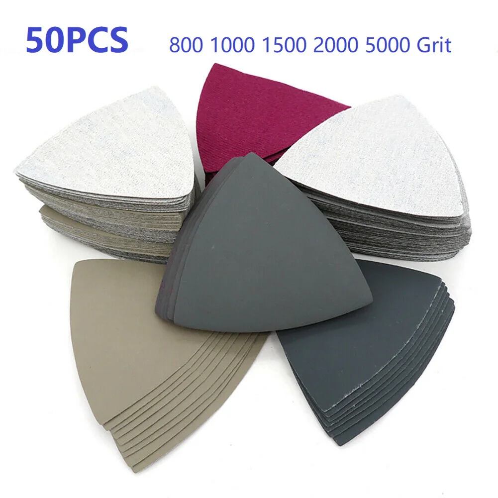 50pc 90mm Wet Dry Sanding Sheets Triangle Sandpaper 800 1000 1500 2000 5000 Grit For Woodworking, Paintwork, Metal
50pc 90mm Wet Dry Sanding Sheets Triangle Sandpaper 800 1000 1500 2000 5000 Grit For Woodworking, Paintwork, Metal