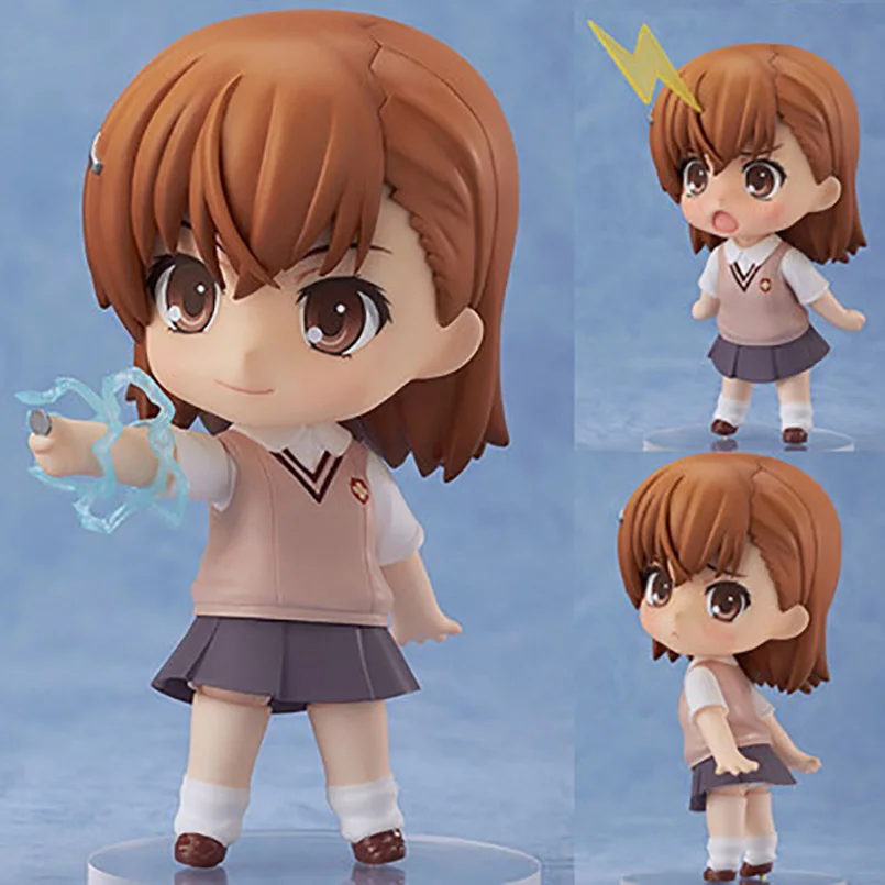 

10cm Q Version Anime A Certain Magical Index Figure Misaka Mikoto PVC Action Figure Toys Collectible model toys kid gift