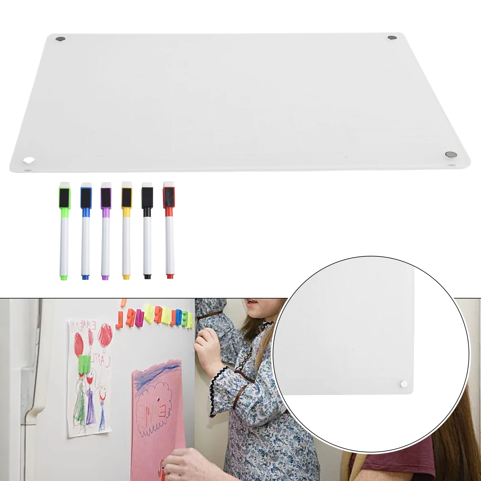 Acrylic Calendar Sleek Acrylic Magnetic Calendar for Refrigerator Monthly & Weekly Planner + 6 Rewriteable Pens
Acrylic Calendar Sleek Acrylic Magnetic Calendar for Refrigerator Monthly & Weekly Planner + 6 Rewriteable Pens