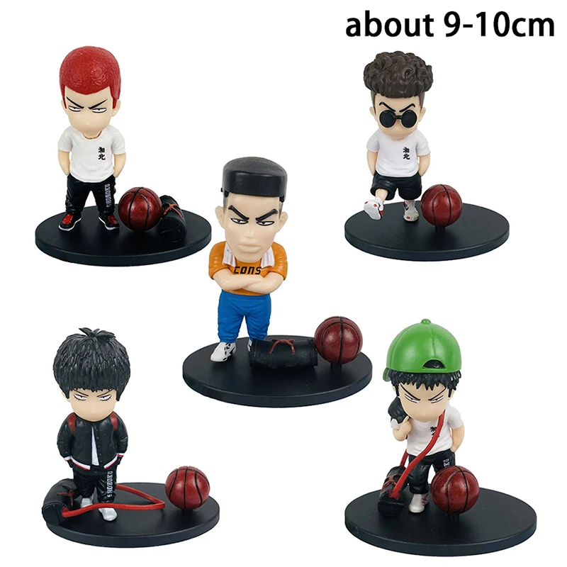 5Pcs Anime Slam Dunk Action Figure Sakuragi Hanamichi Akagi Takenori Rukawa Kaede Q Ver Kawaii Doll PVC Collectible Model Toy
5Pcs Anime Slam Dunk Action Figure Sakuragi Hanamichi Akagi Takenori Rukawa Kaede Q Ver Kawaii Doll PVC Collectible Model Toy