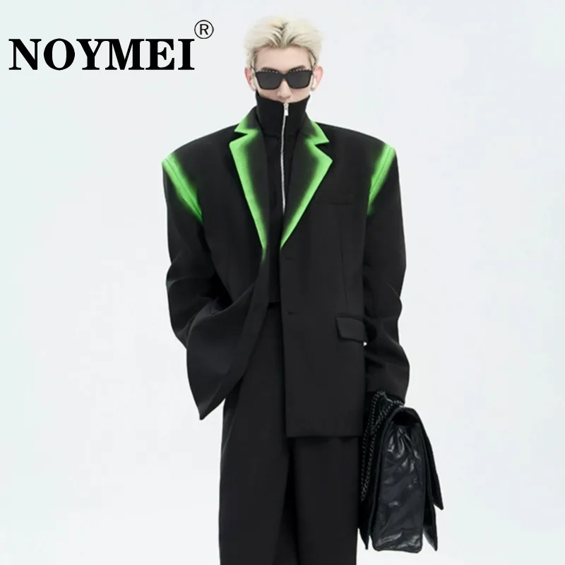 Куртка NOYMEI мужская с имитацией двух предметов на молнии, дизайнерский пиджак с наплечниками в стиле граффити, свободная яркая контрастная цветовая гамма, WA4284
Куртка NOYMEI мужская с имитацией двух предметов на молнии, дизайнерский пиджак с наплечниками в стиле граффити, свободная яркая контрастная цветовая гамма, WA4284