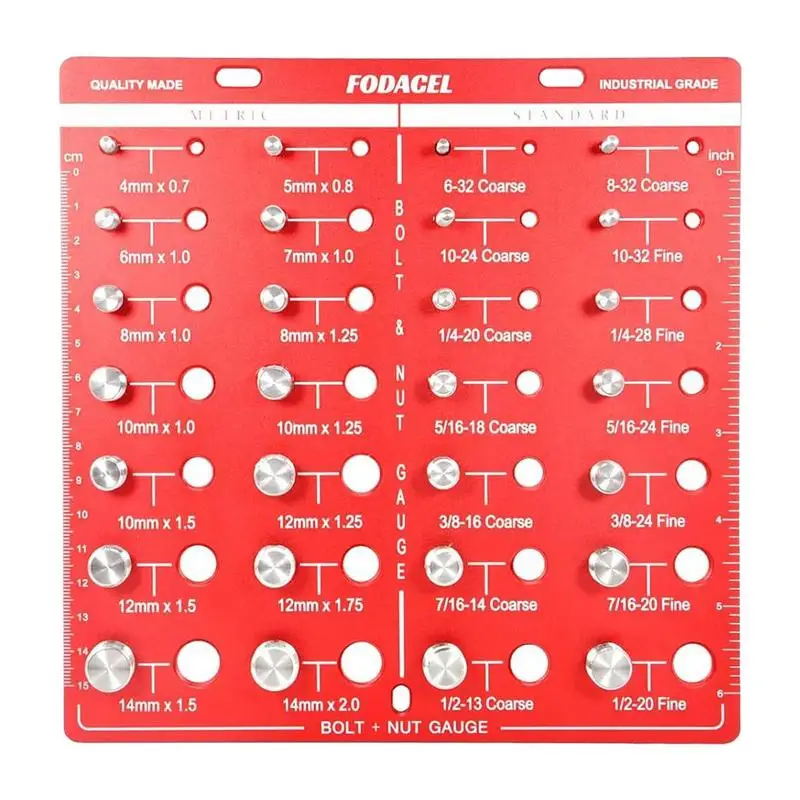 Nut And Bolt Thread Checker Bolt Size Gauge Thread Checker Thread Size Checker Inch & Metric Set Nut And Bolt Gauge For Accurate
Nut And Bolt Thread Checker Bolt Size Gauge Thread Checker Thread Size Checker Inch & Metric Set Nut And Bolt Gauge For Accurate