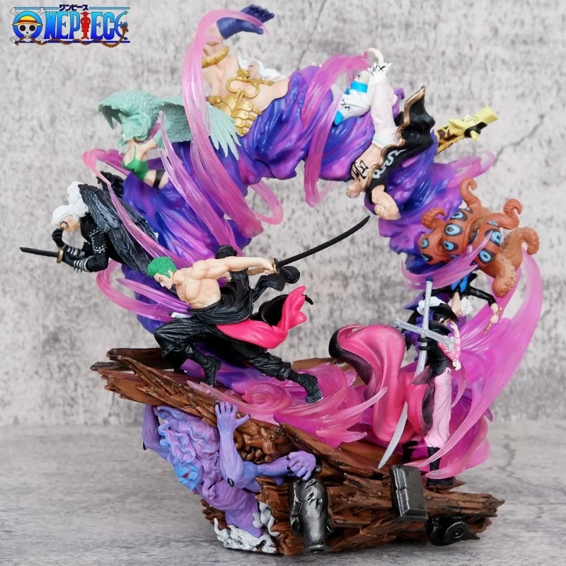 

24cm One Piece Anime Figure Roronoa Zoro King Gk Emperor Deputy Statue Pvc Action Figurine Collection Model Toy Gifts