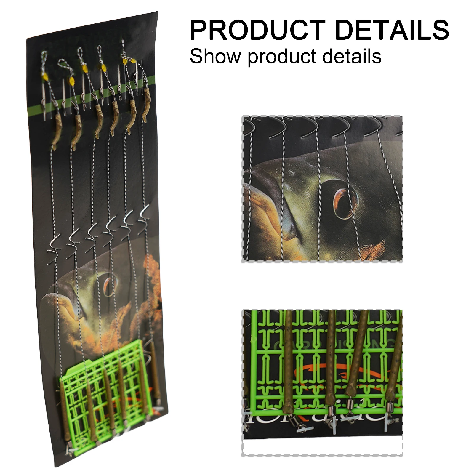 6 Pc Carp Fishing Hair Rigs Curved Barb Leader Hooks With Boilie Bait Rig Stops Floating Fishing Hooks Tackle Fish Accessories
6 Pc Carp Fishing Hair Rigs Curved Barb Leader Hooks With Boilie Bait Rig Stops Floating Fishing Hooks Tackle Fish Accessories