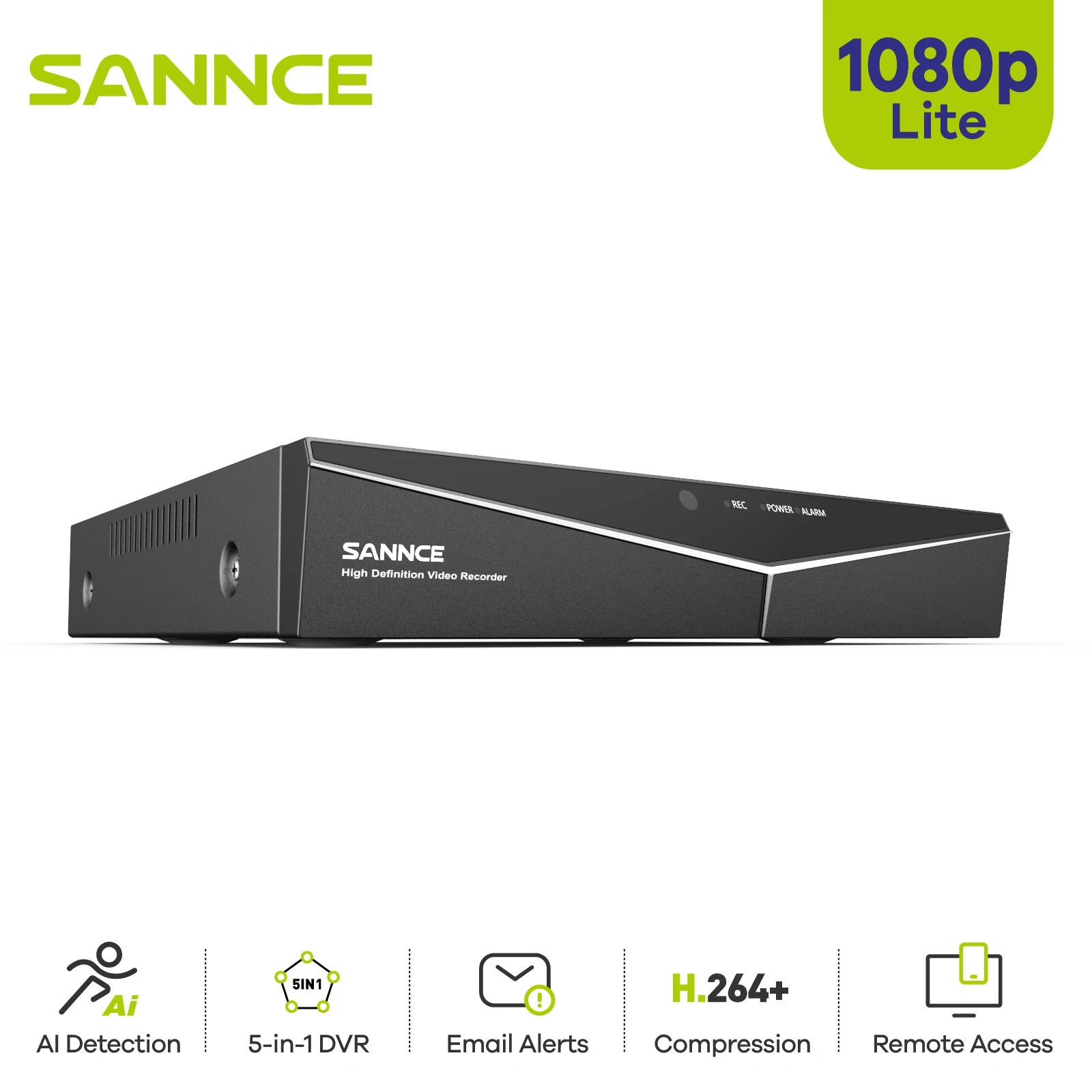 SACCNE 8CH 1080P Lite HD H.264+ CCTV DVR Video Recorder Security Surveillance System Home Support AHD TVI CVI CVBS IP Camera
SACCNE 8CH 1080P Lite HD H.264+ CCTV DVR Video Recorder Security Surveillance System Home Support AHD TVI CVI CVBS IP Camera