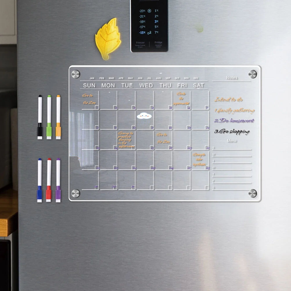 Rewritable Message Board Office Calendar Refrigerator Planning Whiteboard Practical Clear Acrylic Blank
Rewritable Message Board Office Calendar Refrigerator Planning Whiteboard Practical Clear Acrylic Blank