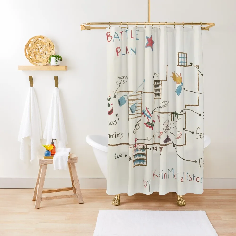 Kevin's Battle Plan Shower Curtain For Bathroom Cute Shower Bathroom Accessories Curtain
Kevin's Battle Plan Shower Curtain For Bathroom Cute Shower Bathroom Accessories Curtain