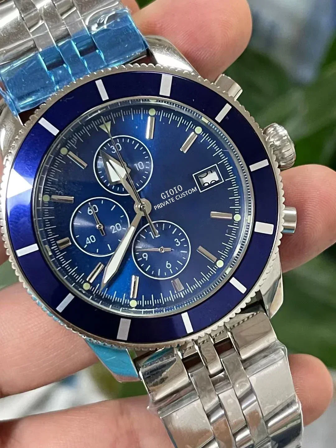 Luxury New Mens Quartz Chronograph Watch Stainless Steel Bracelet Black Blue Leather Luminous Sport Watches
Luxury New Mens Quartz Chronograph Watch Stainless Steel Bracelet Black Blue Leather Luminous Sport Watches