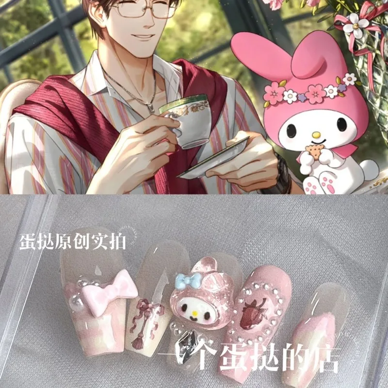 10pcs Sanrio My Melody Fake Nails Ins Y2k Handmade High-End Manicure Nail with Glue Cute Colorful False Nails with Wearing Tool
10pcs Sanrio My Melody Fake Nails Ins Y2k Handmade High-End Manicure Nail with Glue Cute Colorful False Nails with Wearing Tool