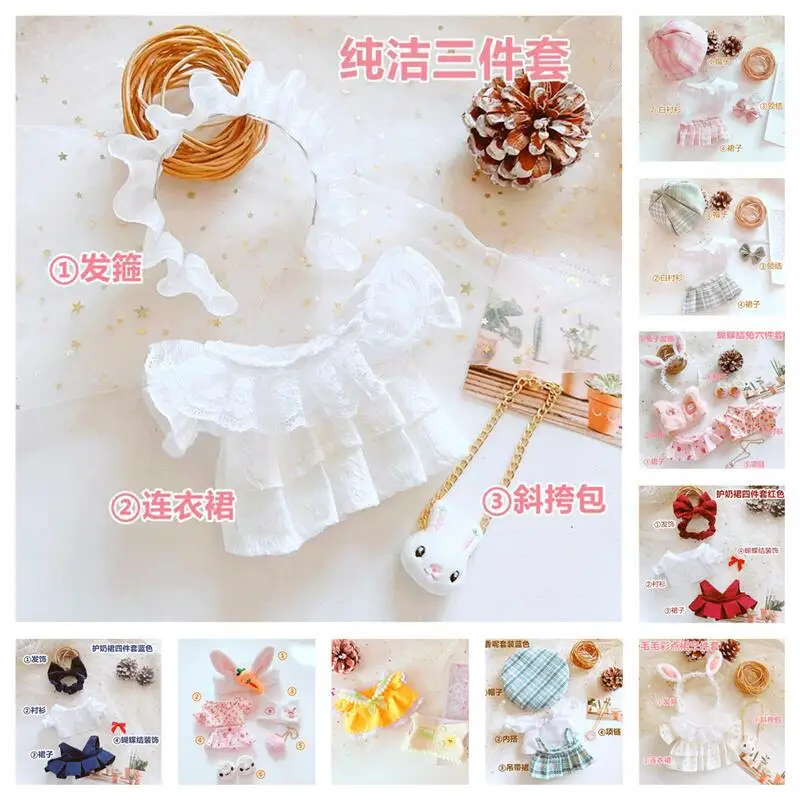 Doll Clothes for 20cm Idol Doll Outfit Accessories Dress collection Overall for Super Star Dolls Toys Gift
Doll Clothes for 20cm Idol Doll Outfit Accessories Dress collection Overall for Super Star Dolls Toys Gift