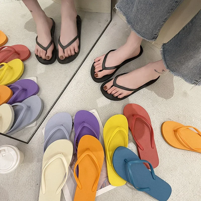 

Women Flip Flops Floor Flat Shoes Indoor Summer Home Slippers Ladies Slipper Multi Colors Comfortable Zapatillas De Hombre