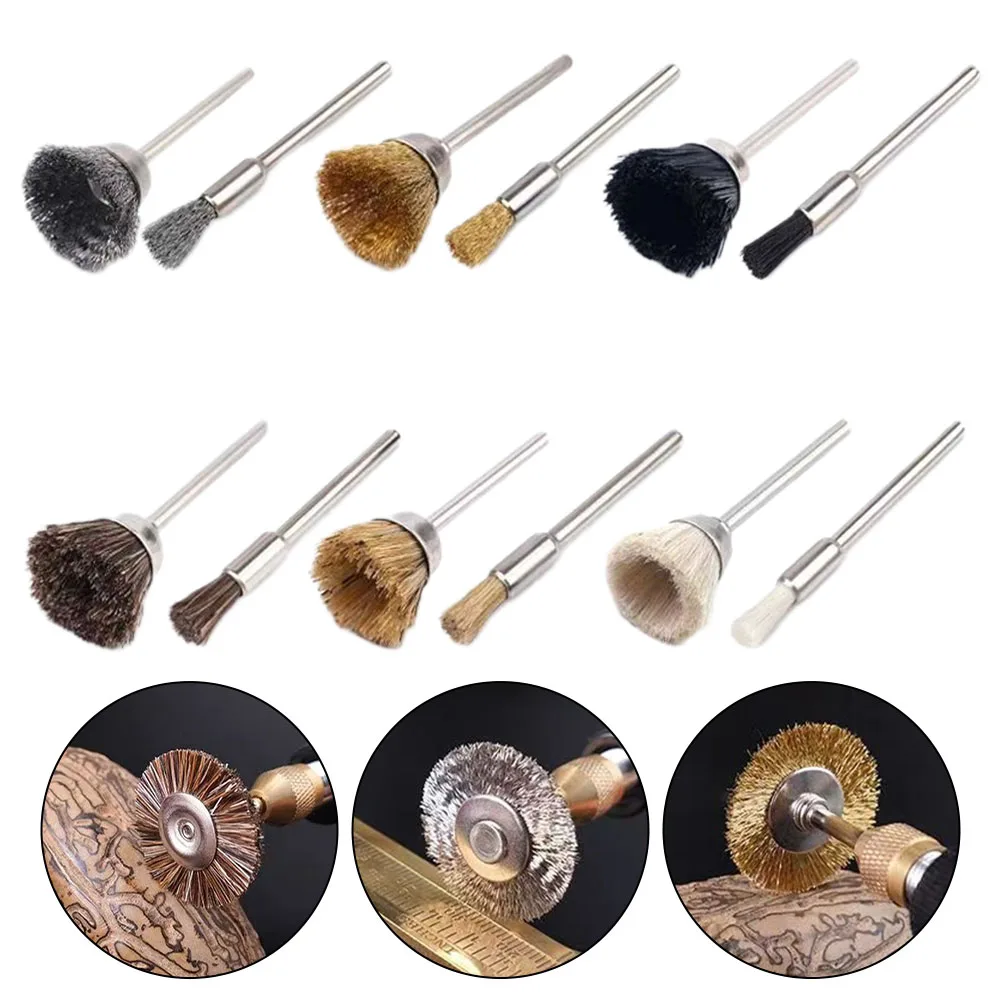 12pcs 15MM Y-shaped Brass Brush Steel Wire Wheel Wool Polishing Brushes For Die Grinder Rotary Tools Accessories Deburring Clean
12pcs 15MM Y-shaped Brass Brush Steel Wire Wheel Wool Polishing Brushes For Die Grinder Rotary Tools Accessories Deburring Clean