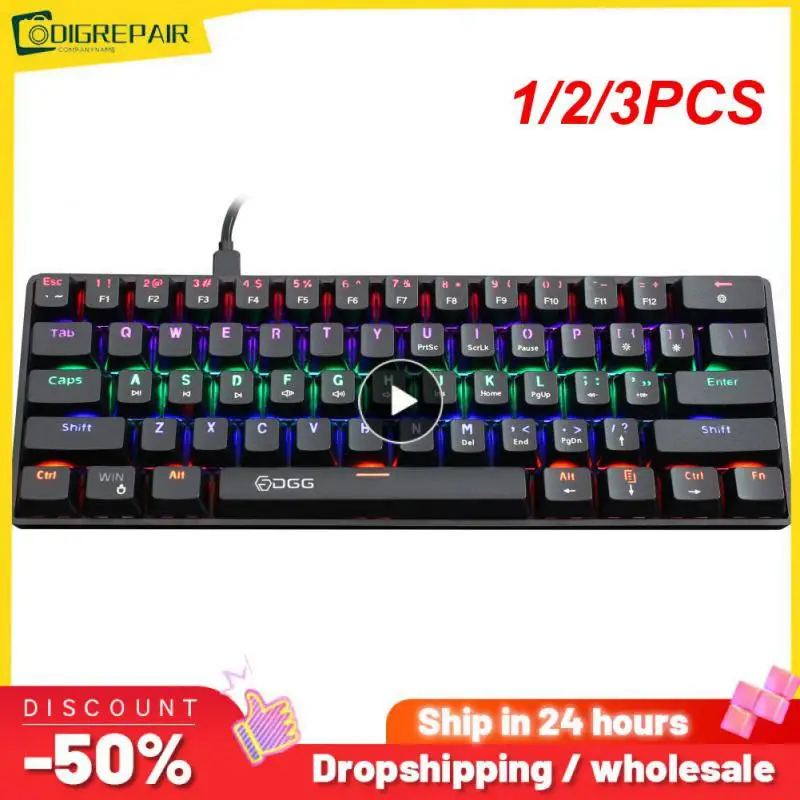 1/2/3PCS Mini Wireless Gaming Mechanical Keyboard 63 Keys Hotswap Keyboard Support /2.4G For Computer PC Laptop RGB
1/2/3PCS Mini Wireless Gaming Mechanical Keyboard 63 Keys Hotswap Keyboard Support /2.4G For Computer PC Laptop RGB