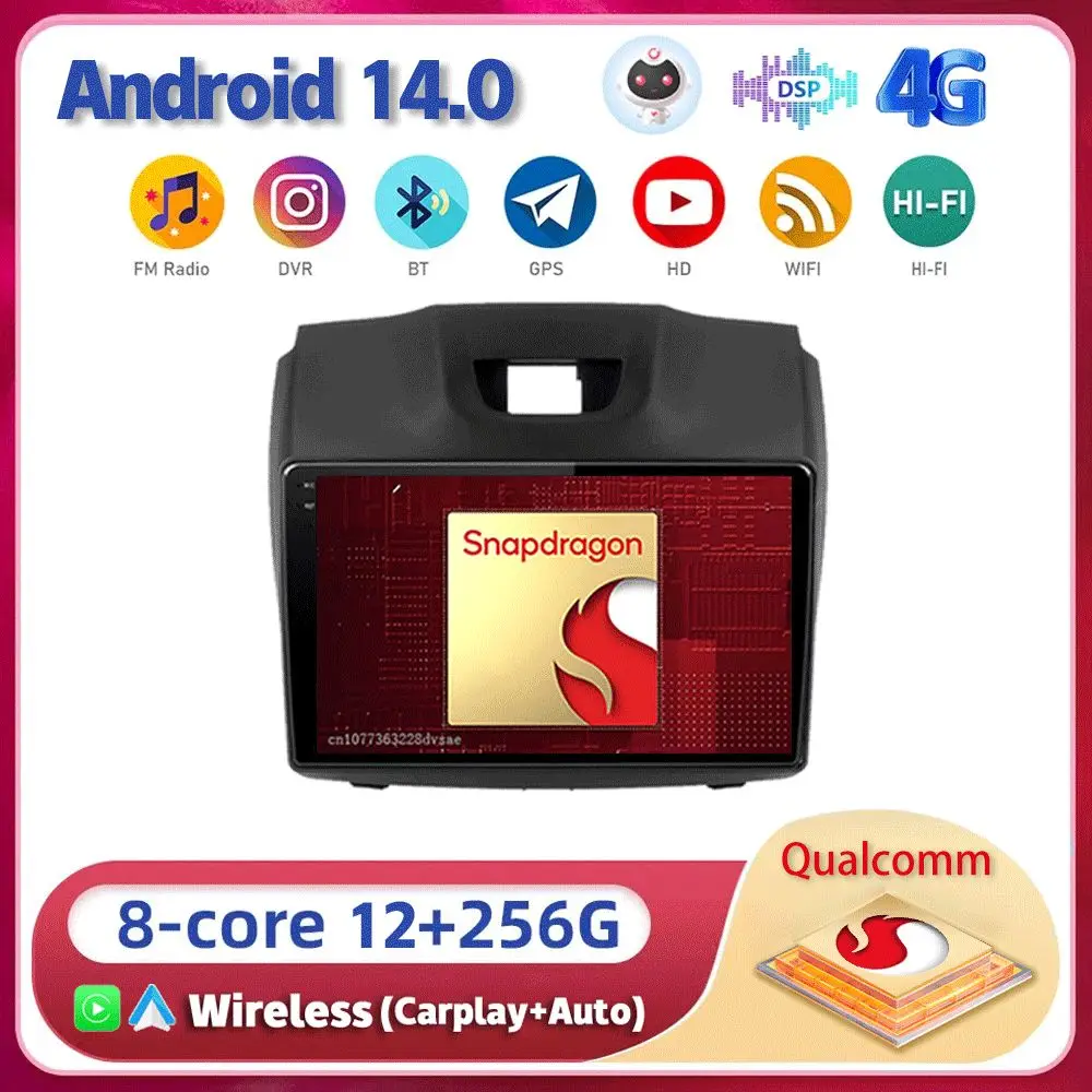 Android 14 Carplay Auto For Chevrolet Holden S10 TRAILBLAZER COLORADO ISUZU DMAX Multimedia Car Radio Player WiFi+4G DSP Stereo
Android 14 Carplay Auto For Chevrolet Holden S10 TRAILBLAZER COLORADO ISUZU DMAX Multimedia Car Radio Player WiFi+4G DSP Stereo