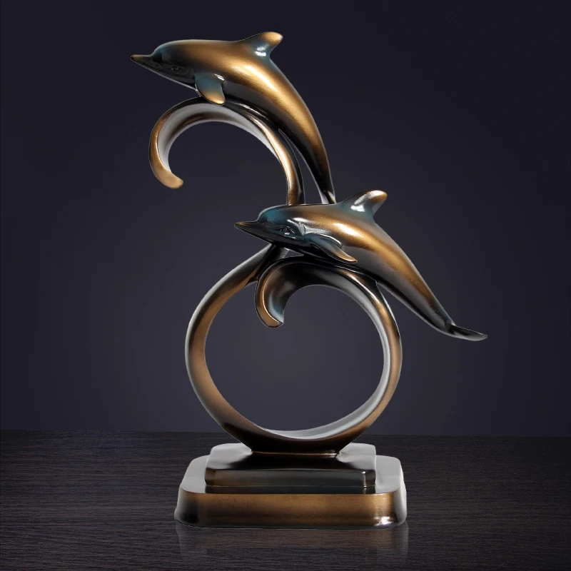Modern Resin Dolphin Decoration Crafts Hotel Office Desktop Figurines Ornaments Home Livingroom Furnishing Artwork Wedding Gifts
Modern Resin Dolphin Decoration Crafts Hotel Office Desktop Figurines Ornaments Home Livingroom Furnishing Artwork Wedding Gifts